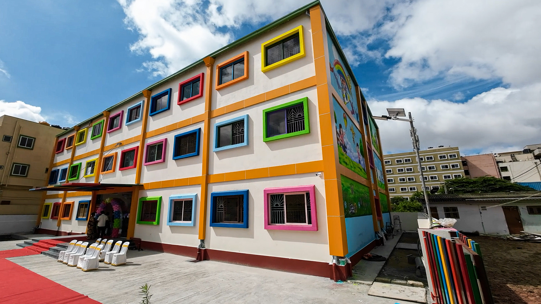 Happy children playing at Sunshine Smart Kids preschool